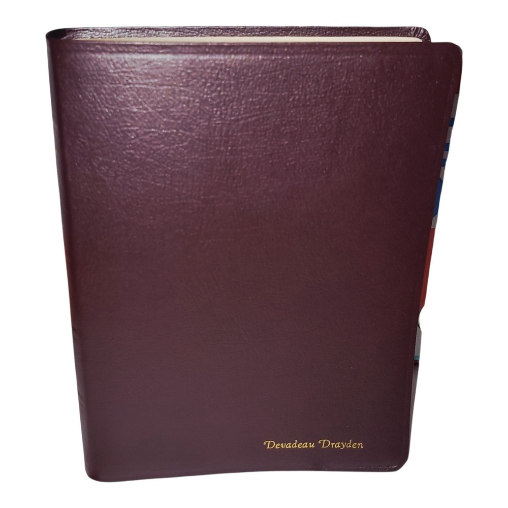 NASB Hebrew-Greek Key Word Studyโ Bible Burgundy Bonded Leather AMG Red Letter